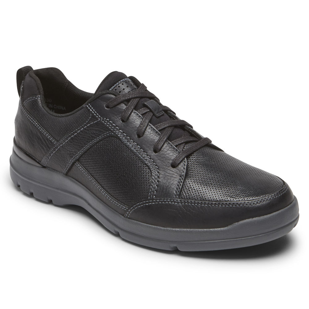 Tenis Rockport Homem Pretas - City Edge Lace-Up - 85692WIRL